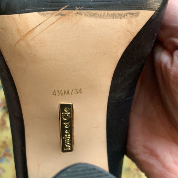 Louise et Cie heels, near perfect, cool black heel. Sz 4.5 - Picture 6 of 6
